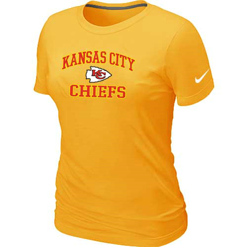 Nike Kansas City Chiefs Women's Heart & Soul NFL T-Shirt - Yellow